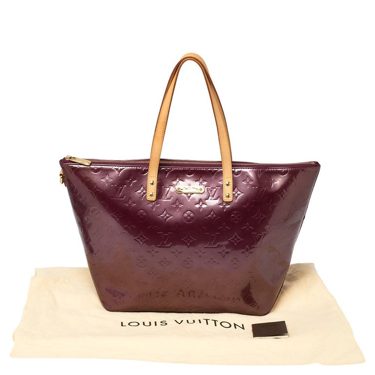 LOUIS VUITTON Monogram Vernis Bellevue PM Hand Bag Violet M93584 LV Auth  sy143