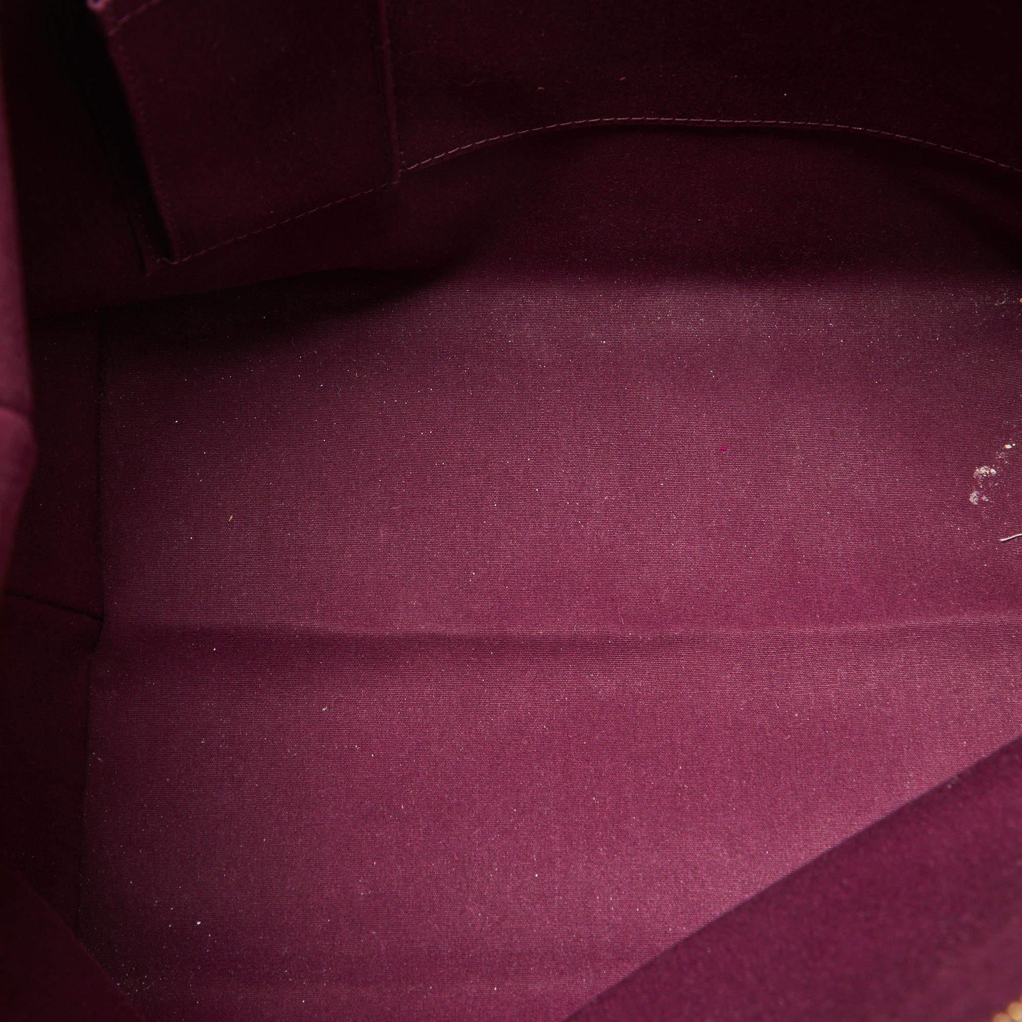 Louis Vuitton Violette Monogram Vernis Bellevue GM Bag For Sale 3