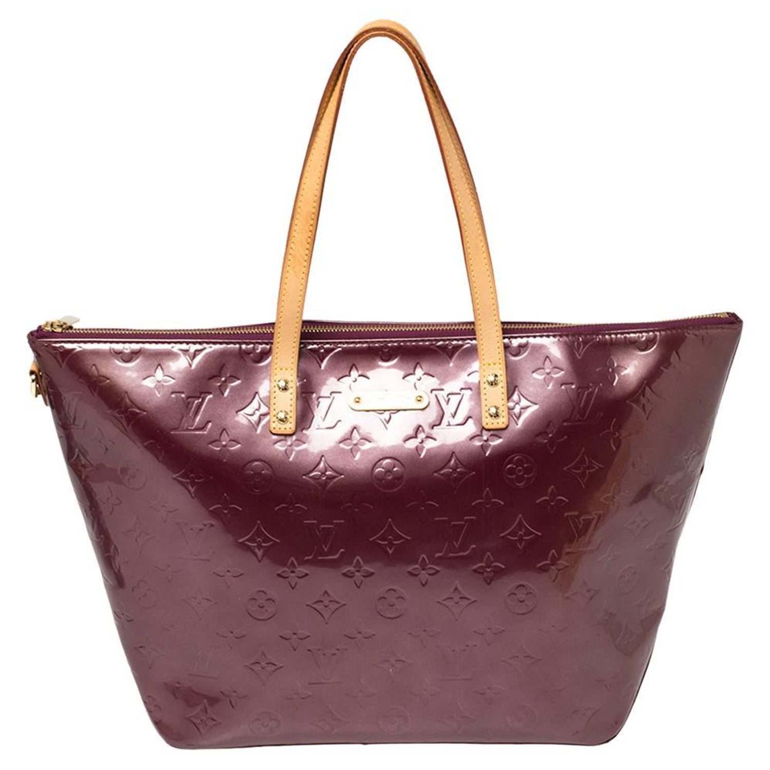 Louis Vuitton Tote Bellevue PM Monogram Vernis Patent leather Rose Pop