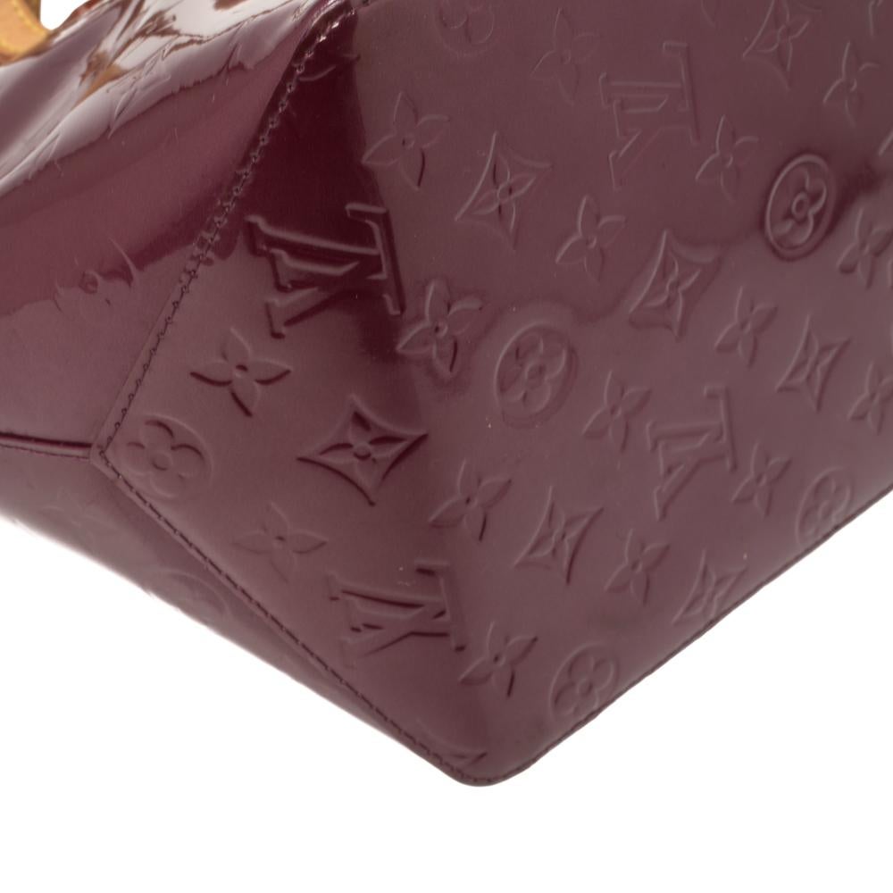 Louis Vuitton Violette Monogram Vernis Bellevue PM Bag 4