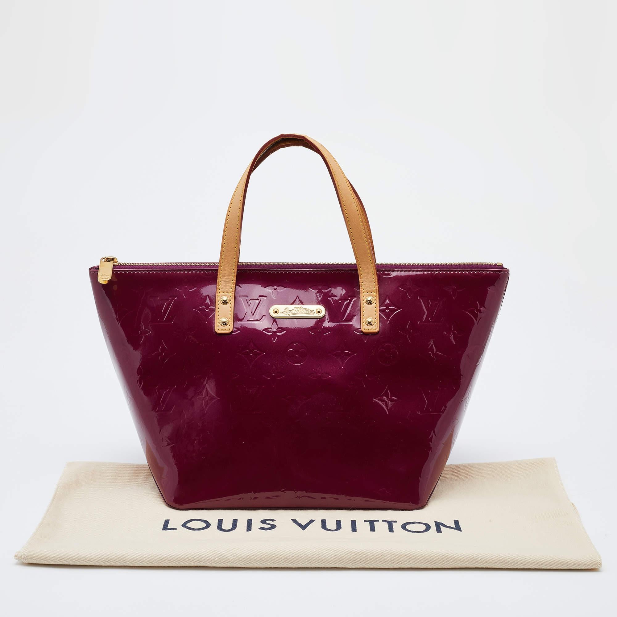 Louis Vuitton Violette Monogram Vernis Bellevue PM Bag 8