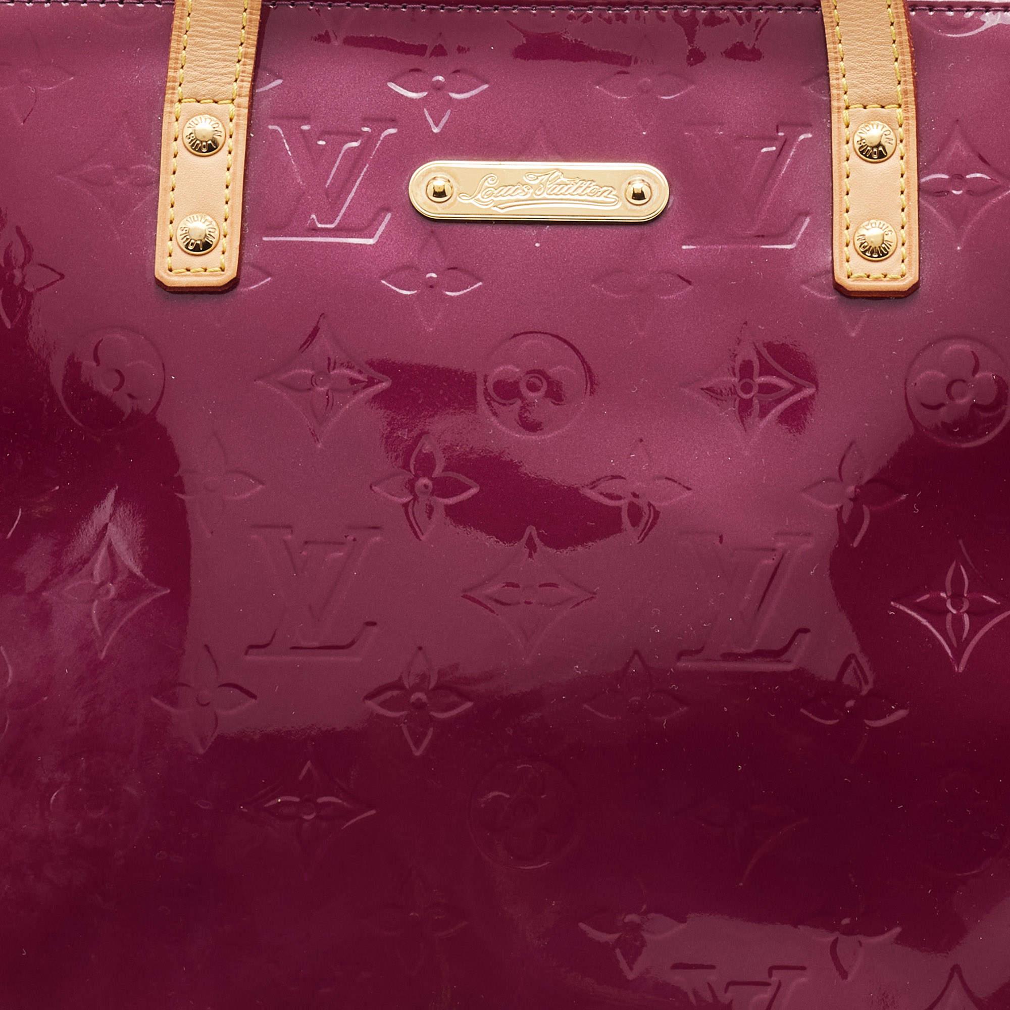 Women's Louis Vuitton Violette Monogram Vernis Bellevue PM Bag