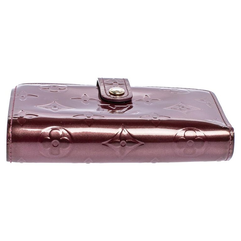 Louis Vuitton Violette Monogram Vernis Leather French Purse Wallet