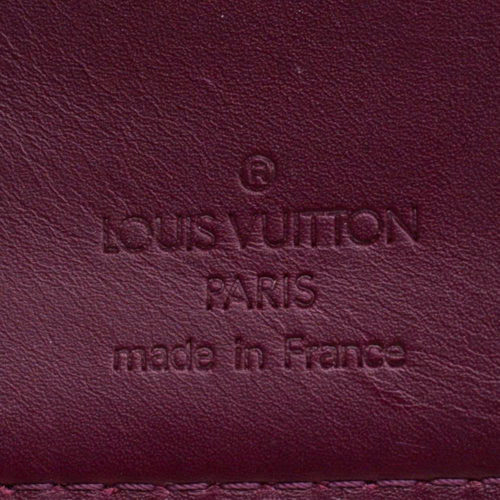 Women's Louis Vuitton Violette Monogram Vernis Leather French Purse Wallet