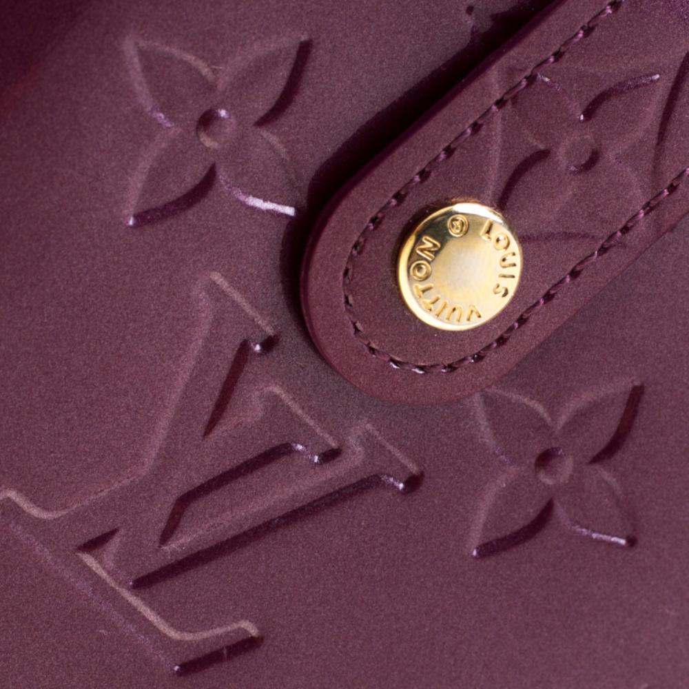 Louis Vuitton Violette Monogram Vernis Leather French Purse Wallet 4