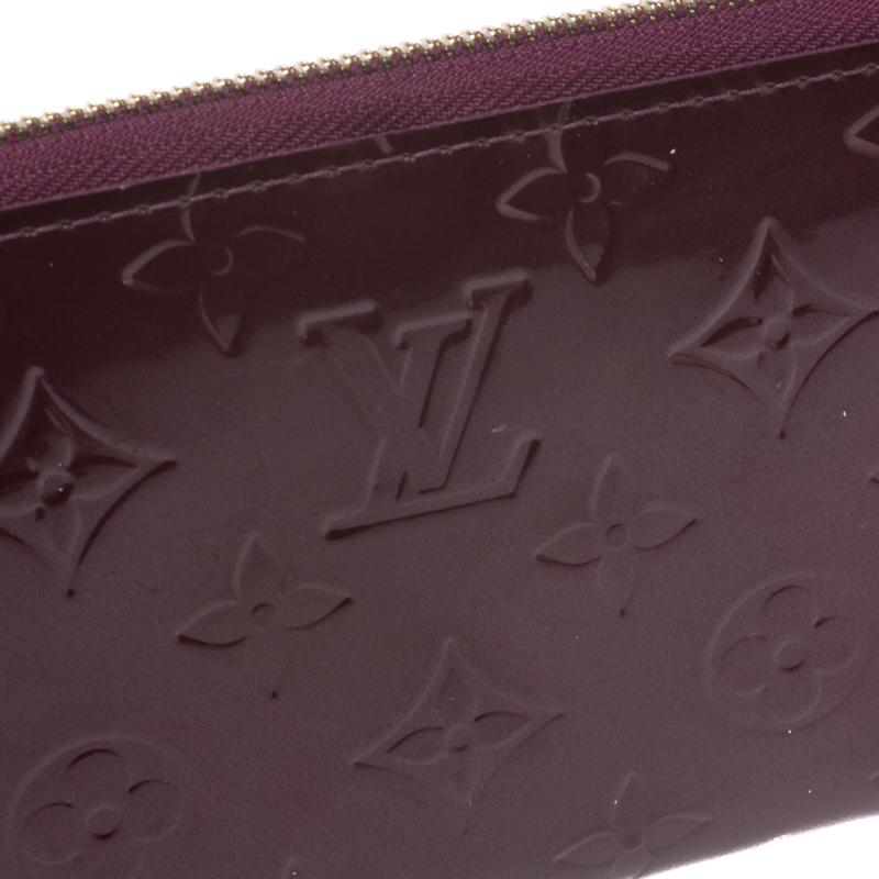 Louis Vuitton Violette Monogram Vernis Zippy Wallet 1