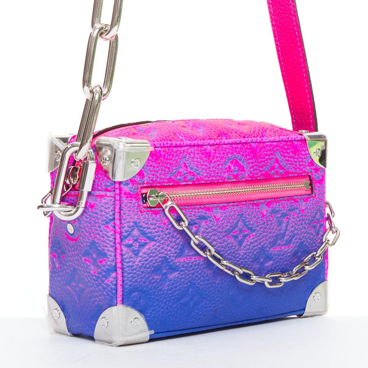 Louis Vuitton Virgil 2022 Taurillon Illusion Soft Trunk Monogram shoulder bag Excellent état - En vente à Hong Kong, NT