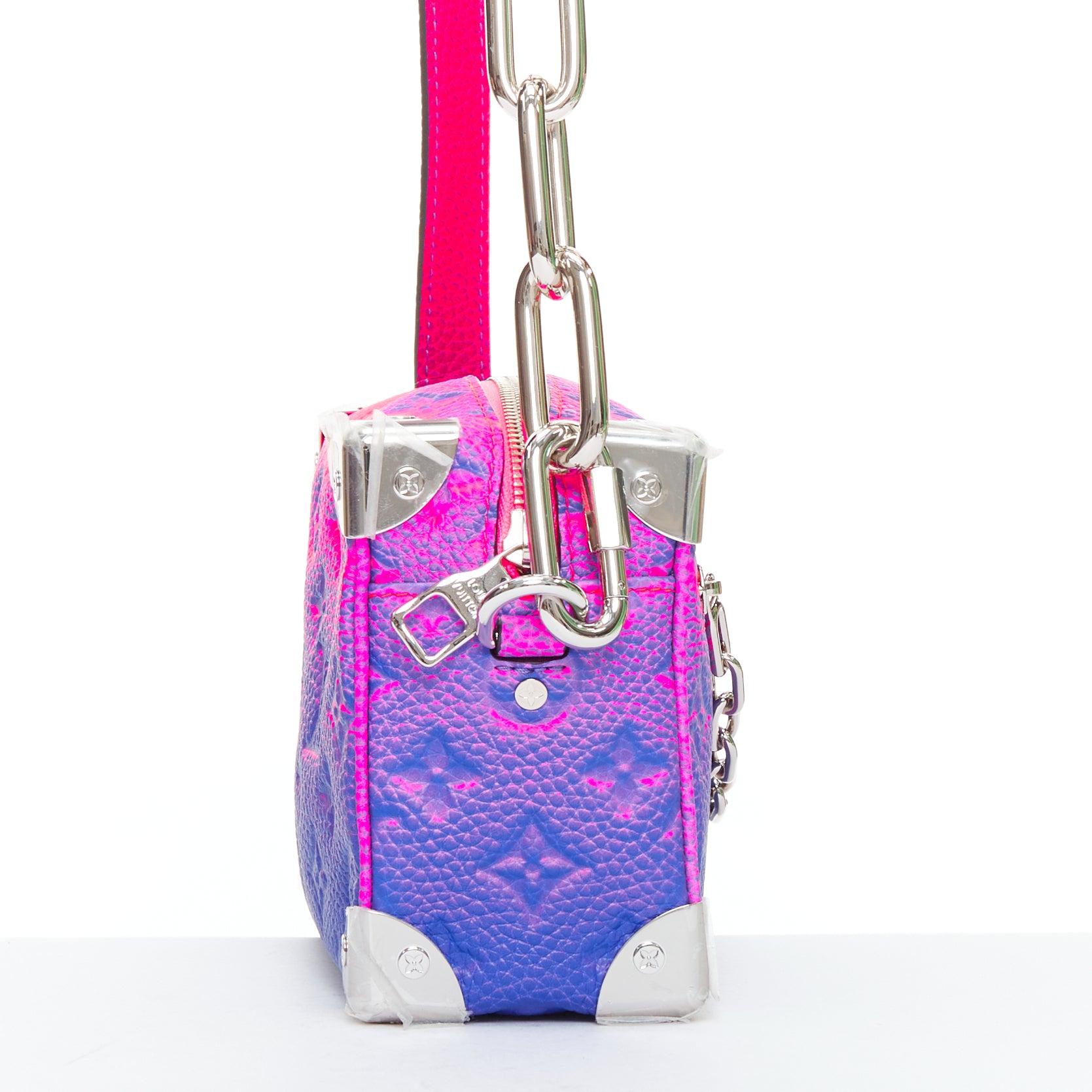 Louis Vuitton Virgil 2022 Taurillon Illusion Soft Trunk Monogram shoulder bag Pour femmes en vente