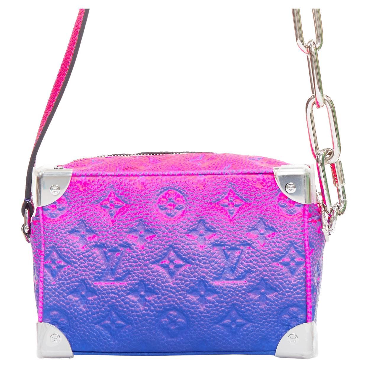 Louis Vuitton Virgil 2022 Taurillon Illusion Soft Trunk Monogram shoulder bag en vente