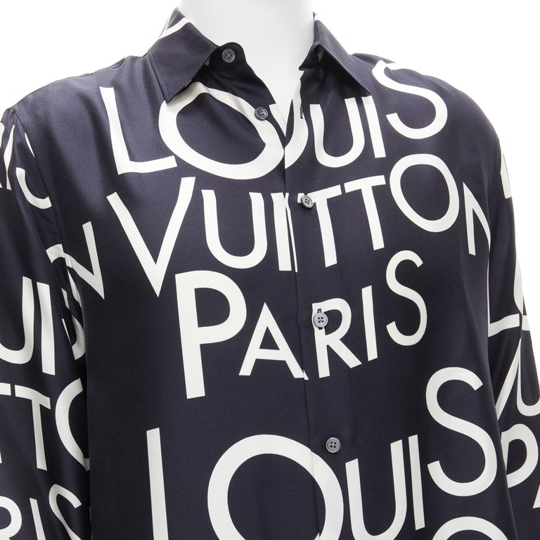 Louis Vuitton Pattern Print Silk Shirt