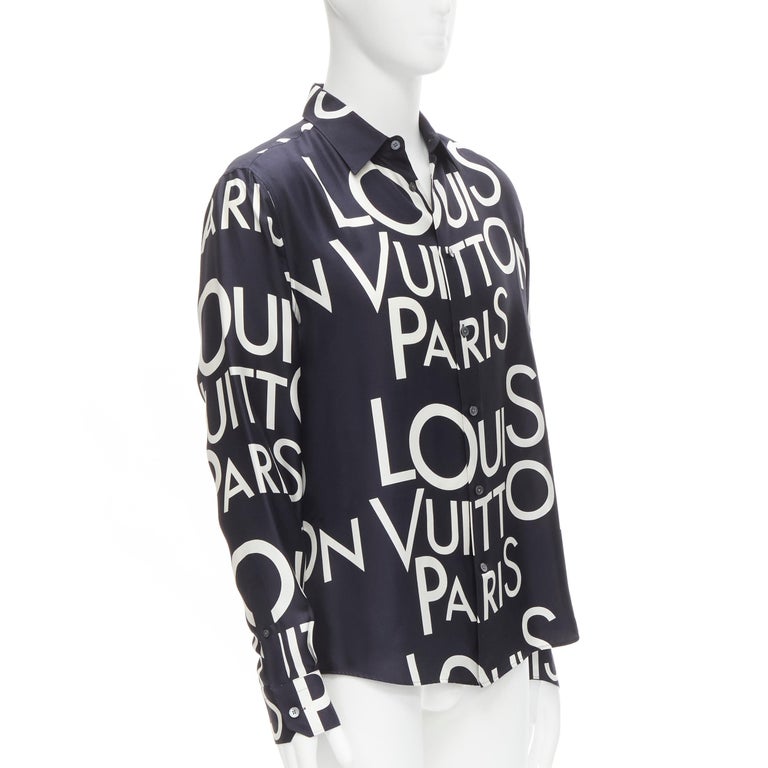 Sold at Auction: Louis Vuitton, a white silk shirt