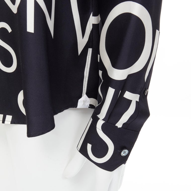 Louis Vuitton Silk Shirt Camo Virgil Abloh Size LO