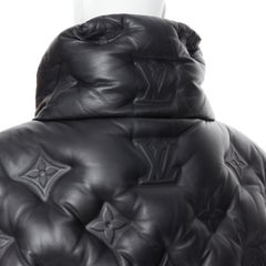 LOUIS VUITTON Virgil Abloh 2019 Runway Boyhood leather monogram puffer vest L