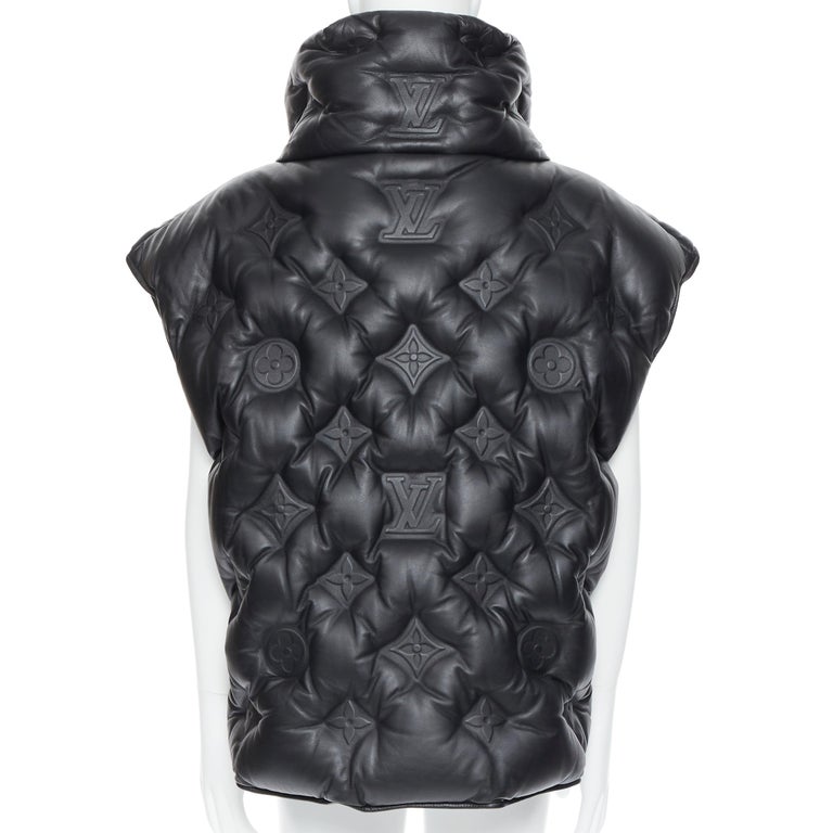 vuitton leather vest