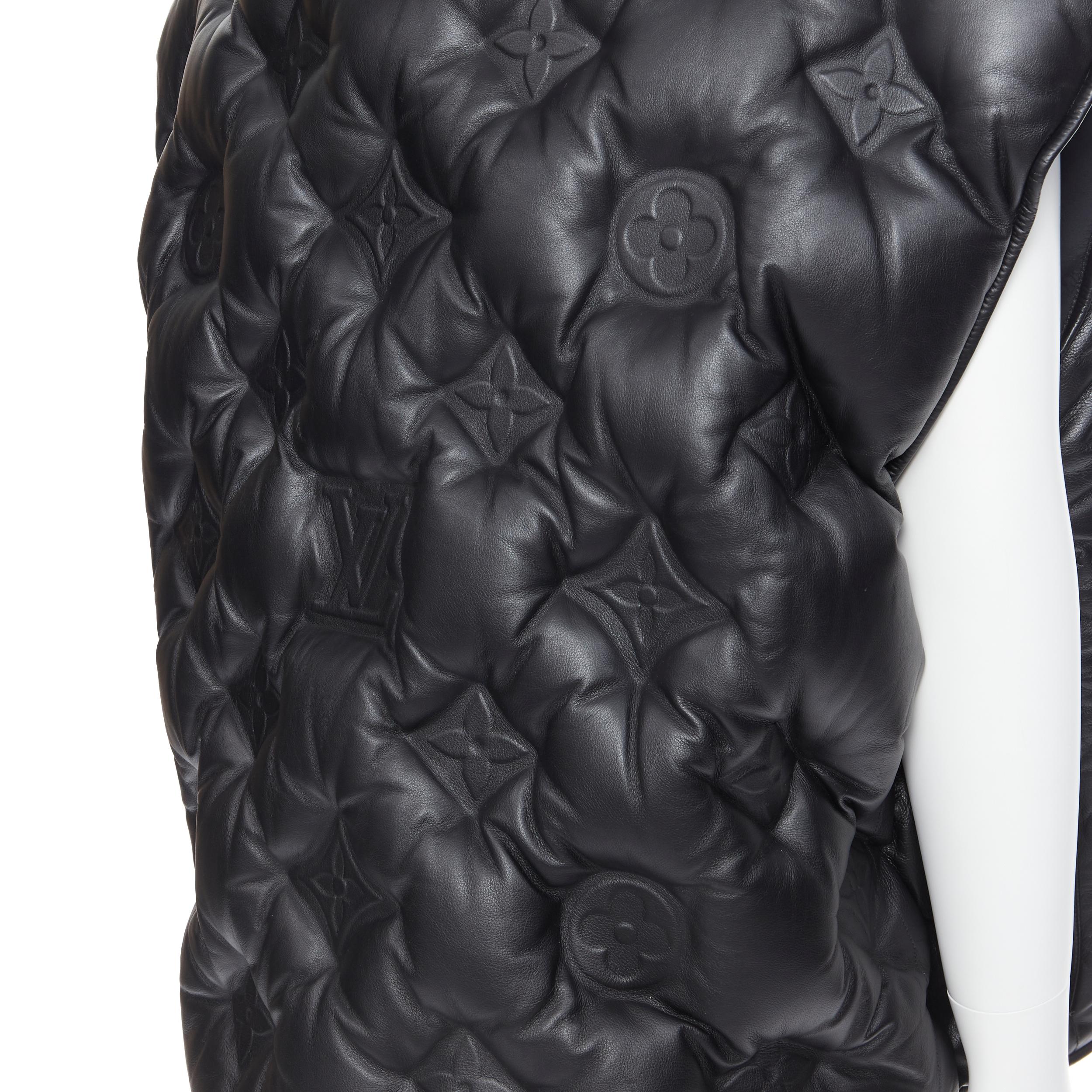 LOUIS VUITTON Virgil Abloh 2019 Runway Boyhood gilet in pelle Monogram L 3