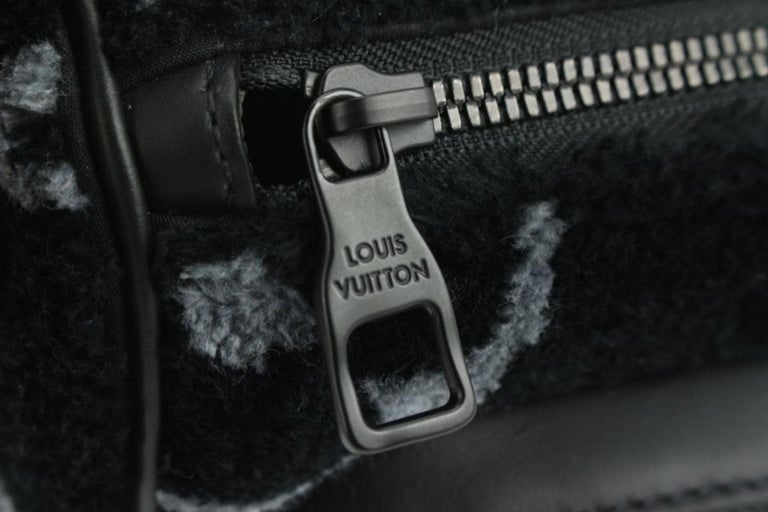 Louis Vuitton Virgil Abloh Black & Gray Monogram Eclipse Tuffetage Multipocket Speedy Black Hardware, 2020 (Like New), Handbag