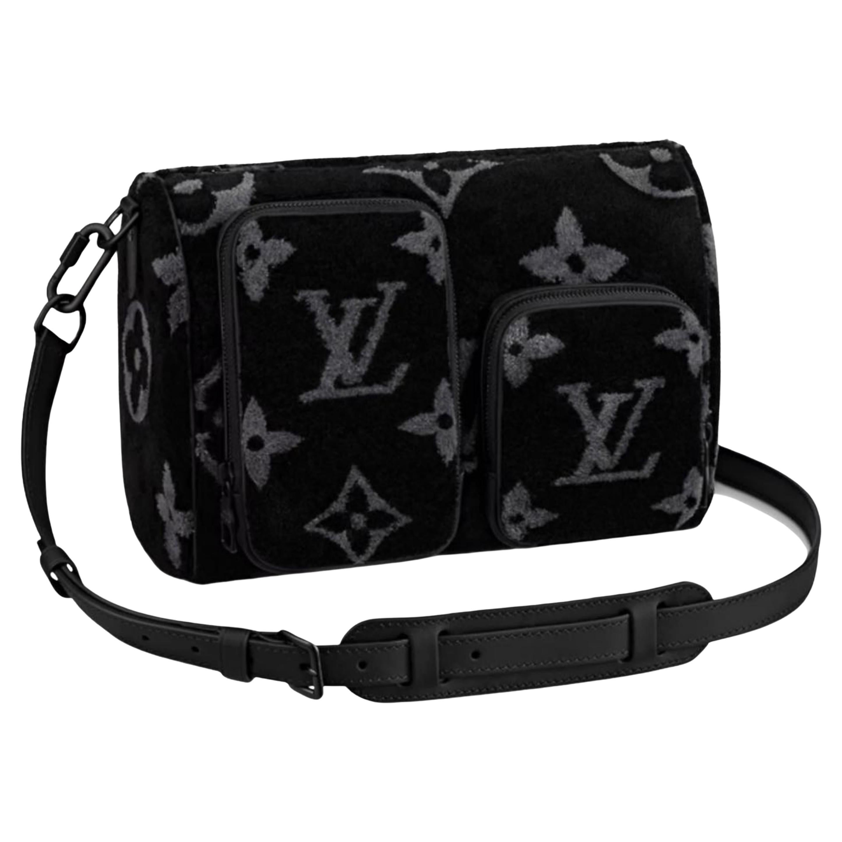 Louis Vuitton Virgil Abloh 21FW Black Monogram Tuffetage Speedy 1231lv18 For Sale
