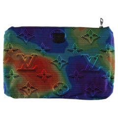 Louis Vuitton Virgil Abloh 3D Reversible 2054 Nylon Pouch Monogram Men Bag S038