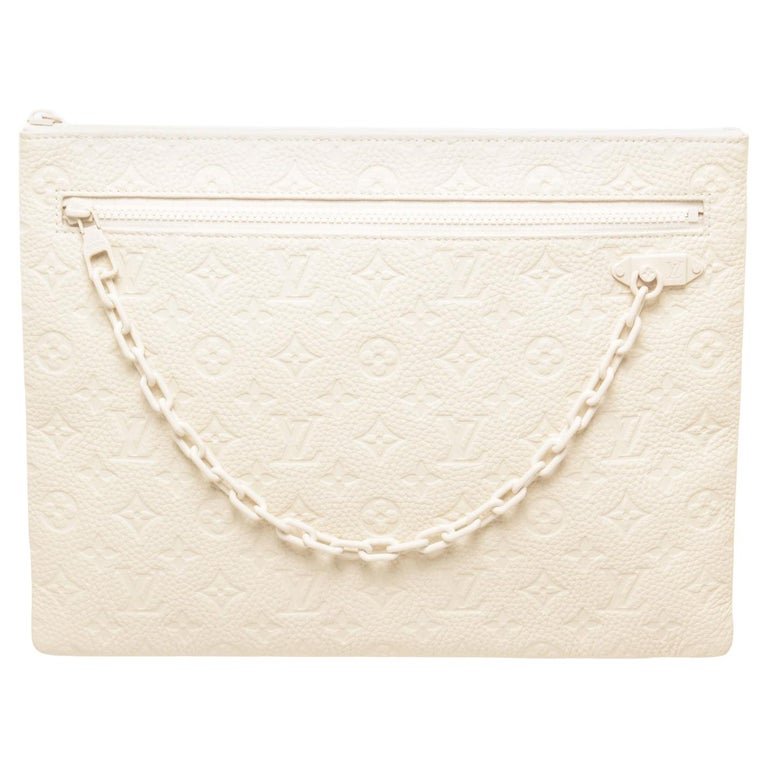 Louis Vuitton Virgil Abloh White Monogram Empreinte Leather