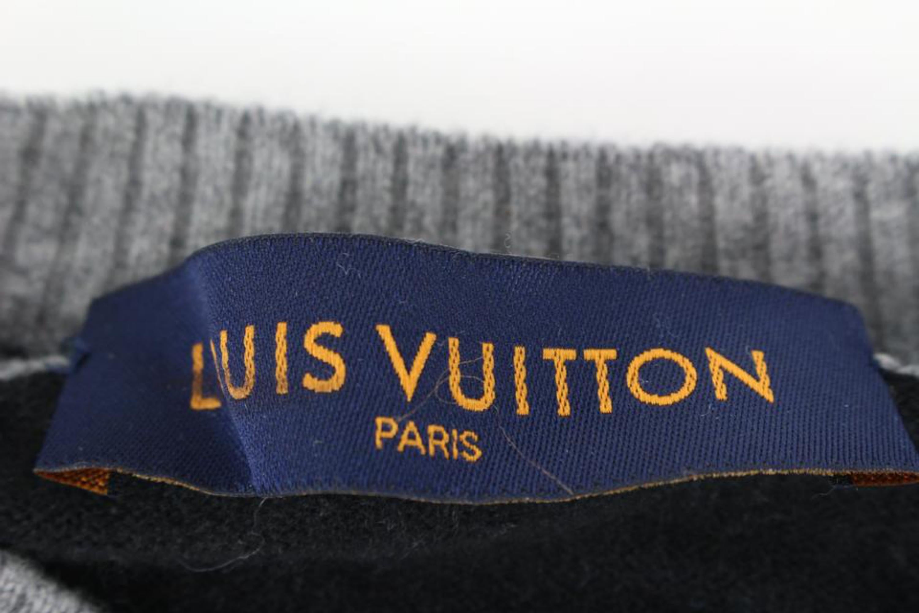 Louis Vuitton VIrgil Abloh Black x Blue Long Sleeve Sweater Shirt 3lz526s 1