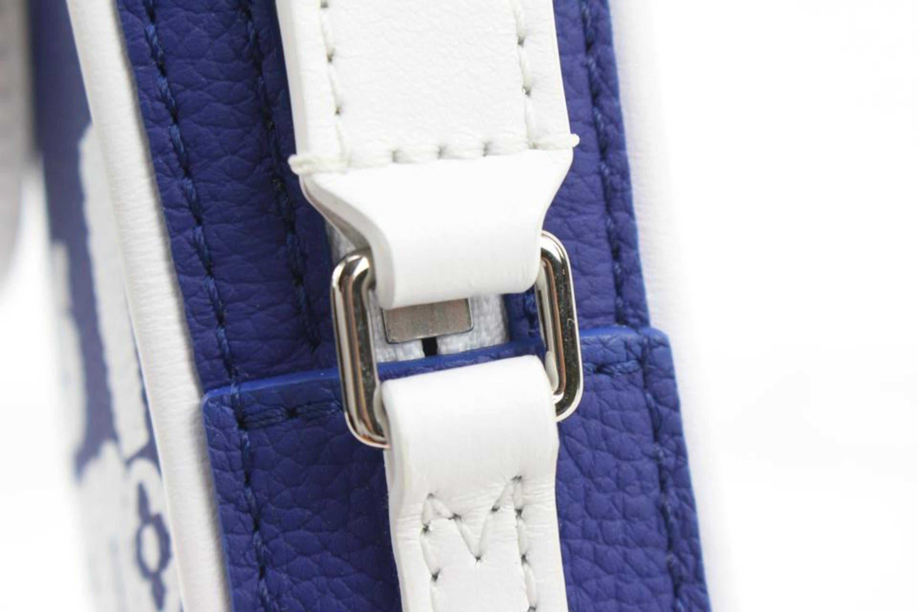 Louis Vuitton Virgil Abloh Blue Leather Danube PPM Crossbody Bag 45lk37s 4