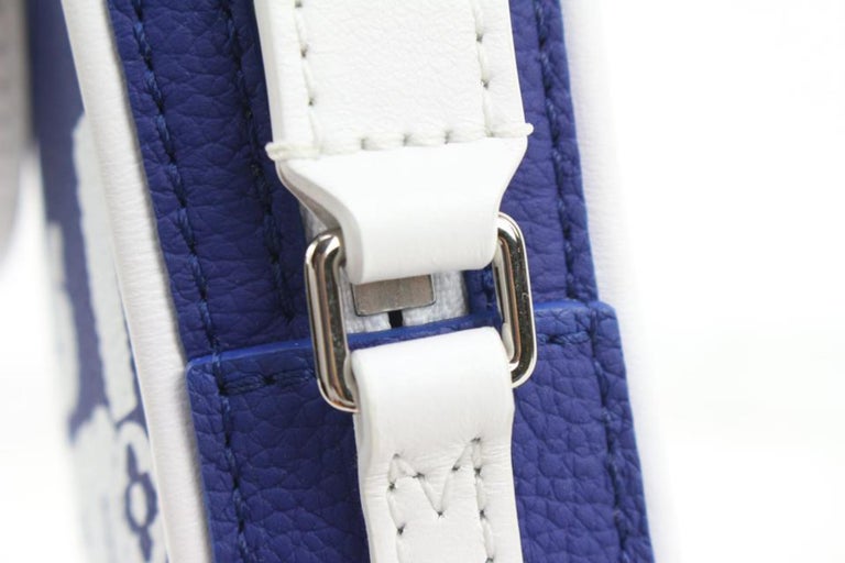 Louis Vuitton Virgil Abloh Blue Leather & Monogram Trunk L'Œil