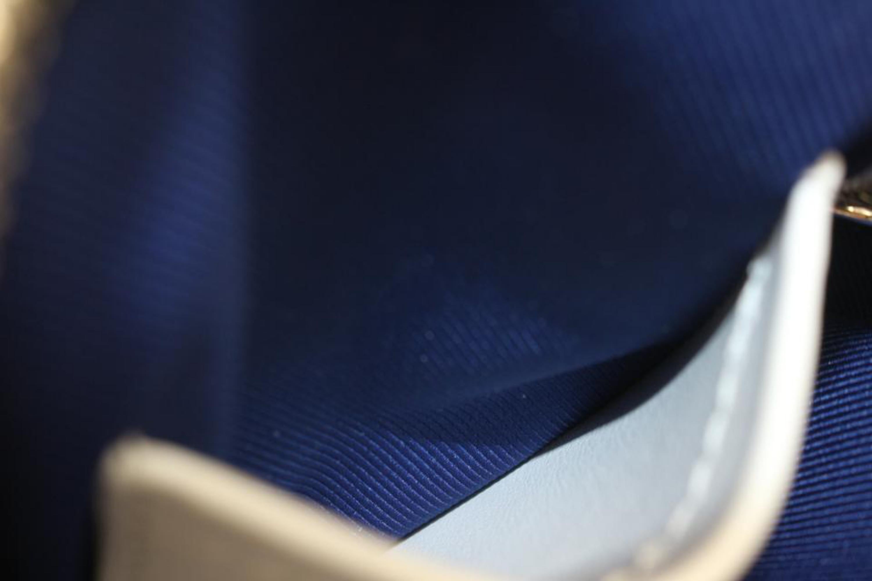 Louis Vuitton Virgil Abloh Blue Leather Danube PPM Crossbody Bag 45lk37s 5