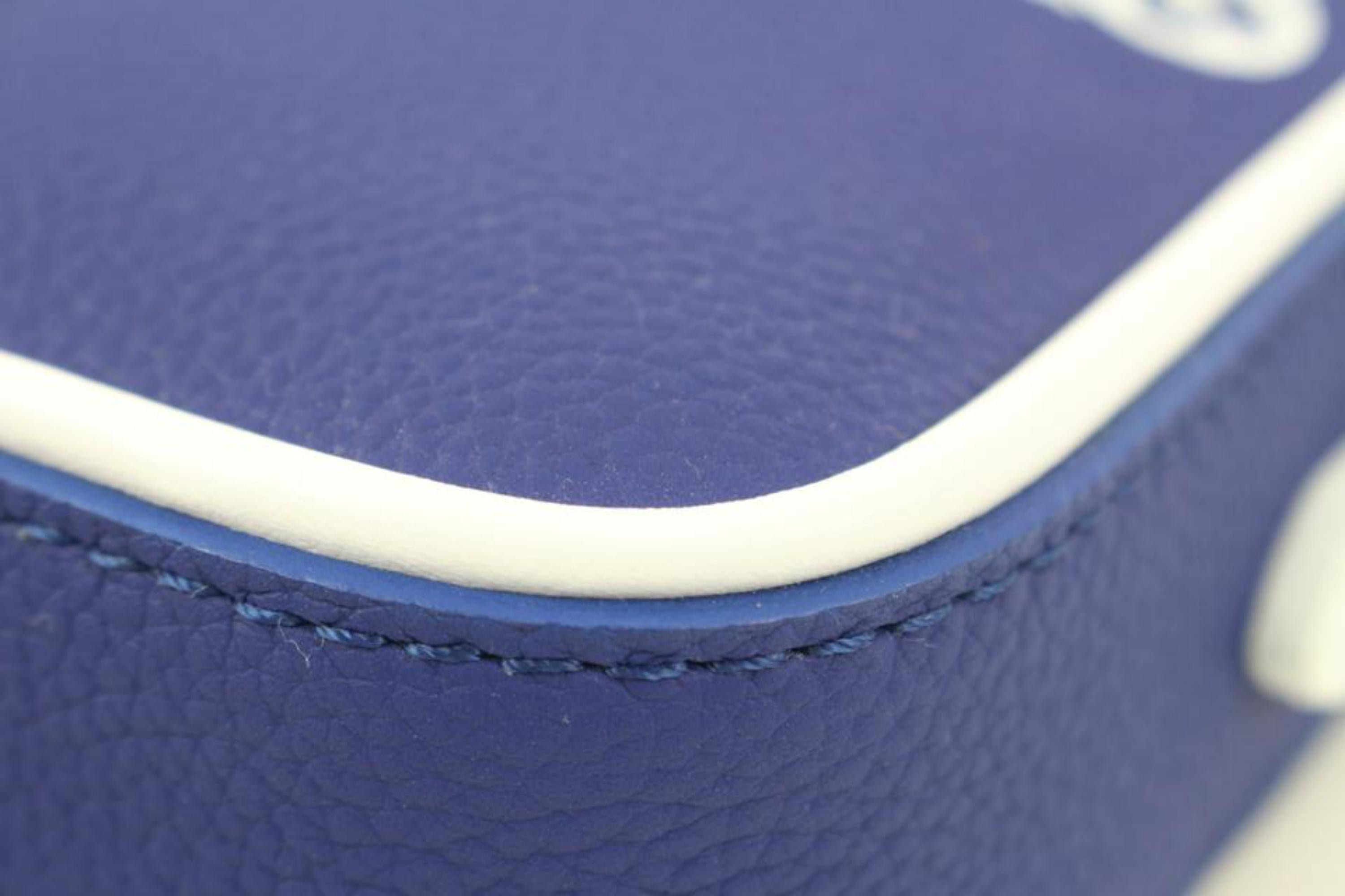 Louis Vuitton Virgil Abloh Blue Leather Danube PPM Crossbody Bag 45lk37s 6