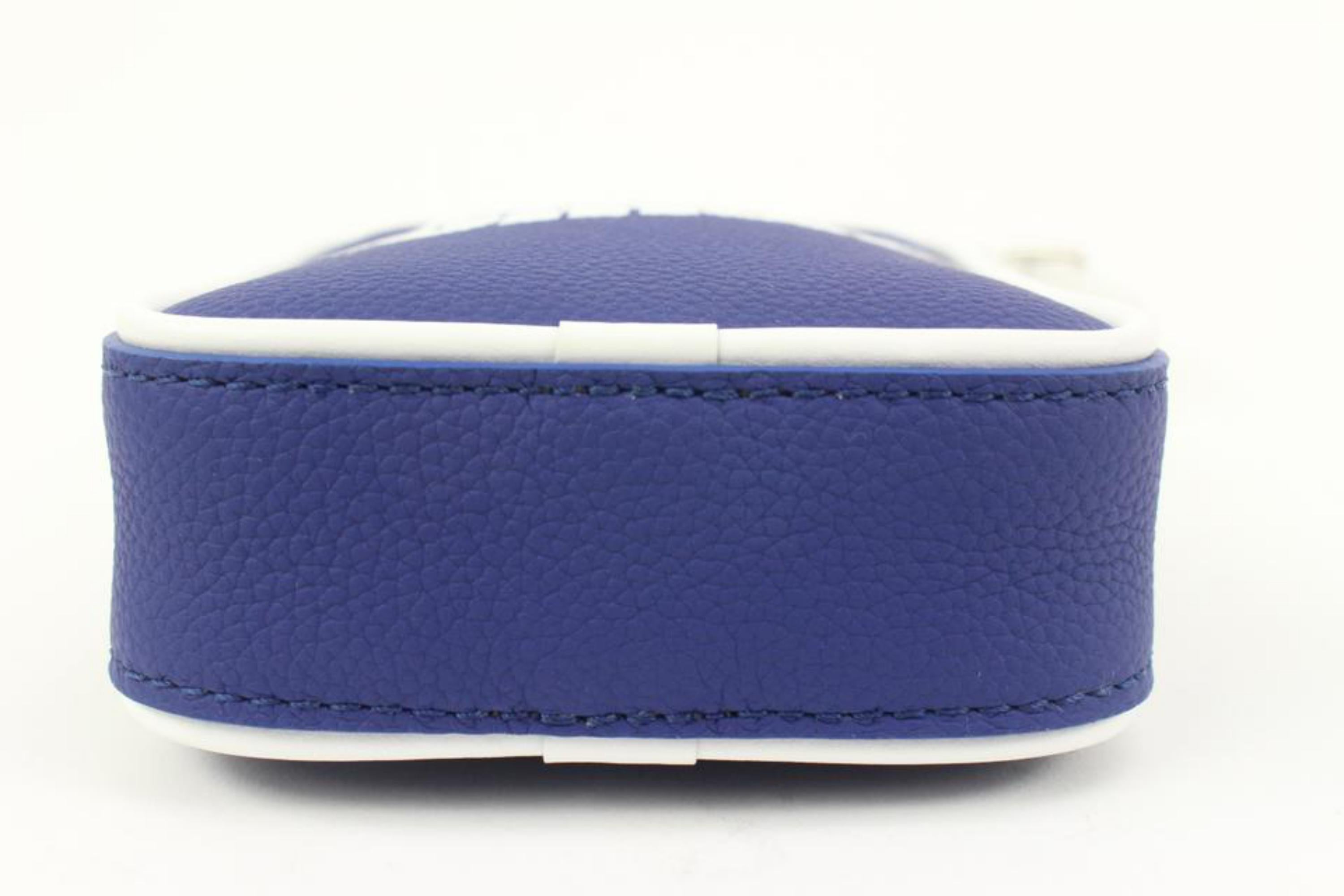 Louis Vuitton Virgil Abloh Blue Leather Danube PPM Crossbody Bag 45lk37s 3