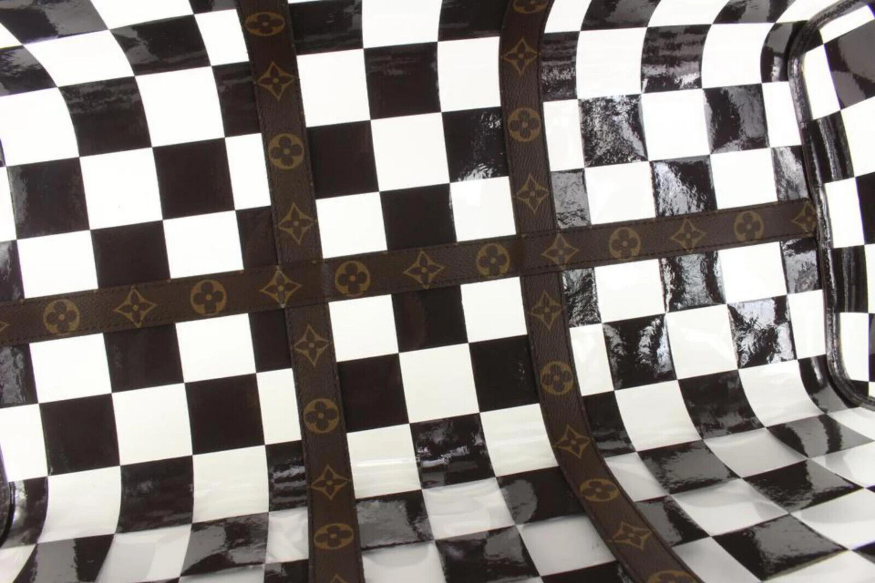 Louis Vuitton Virgil Abloh Clear Chess Monogram Keepall Bandouliere 1LVJ0112 3