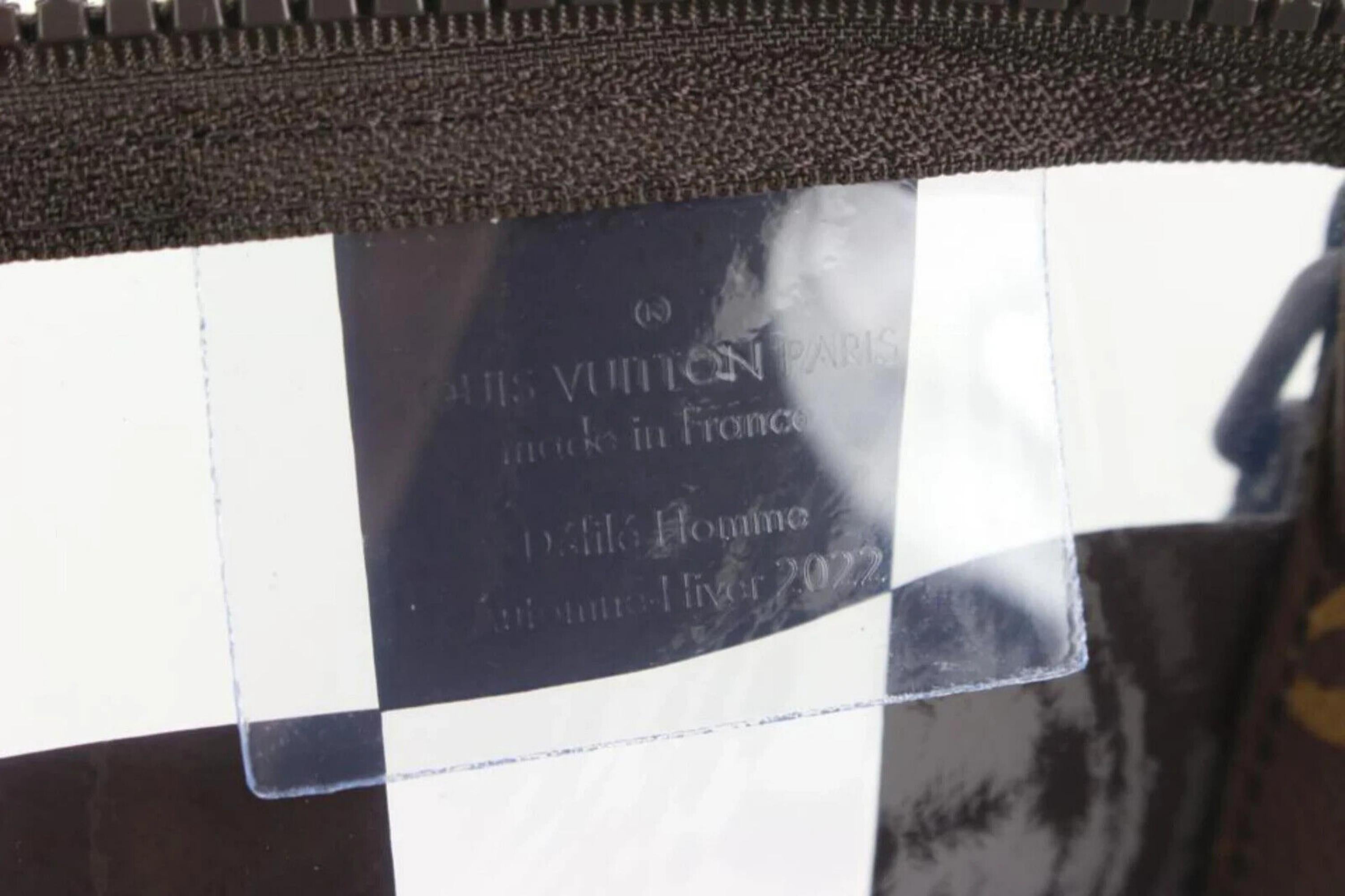Louis Vuitton Virgil Abloh Clear Chess Monogram Keepall Bandouliere 1LVJ0112 5