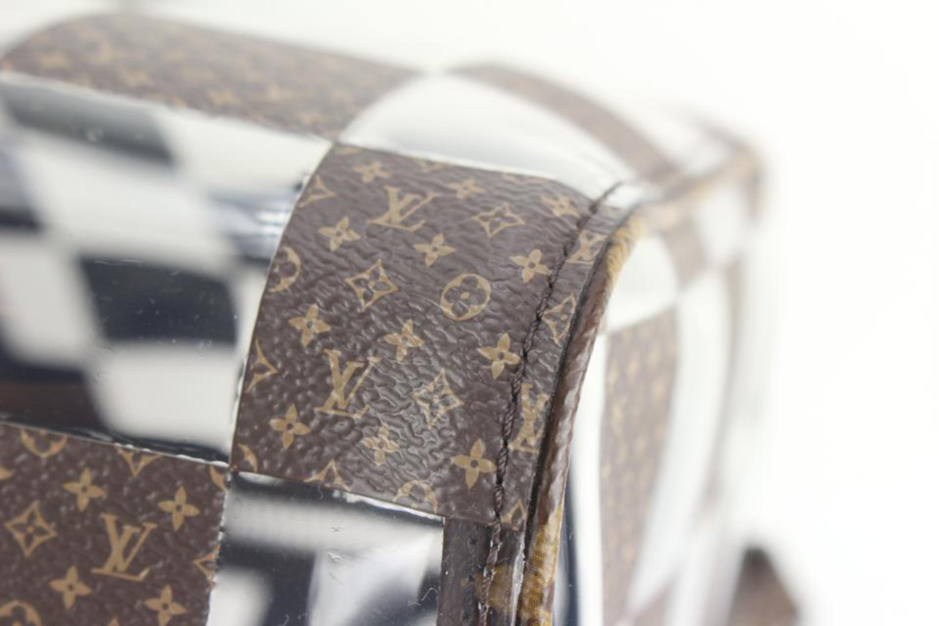 Louis Vuitton Keepall Rgb Clear Ss19 Virgil 50 870439 Red Pvc