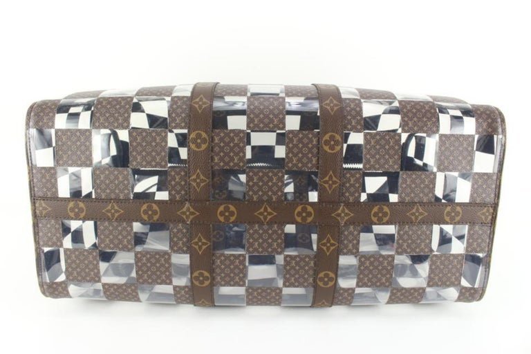 Louis Vuitton LV Keepall 50 White Leather ref.784369 - Joli Closet