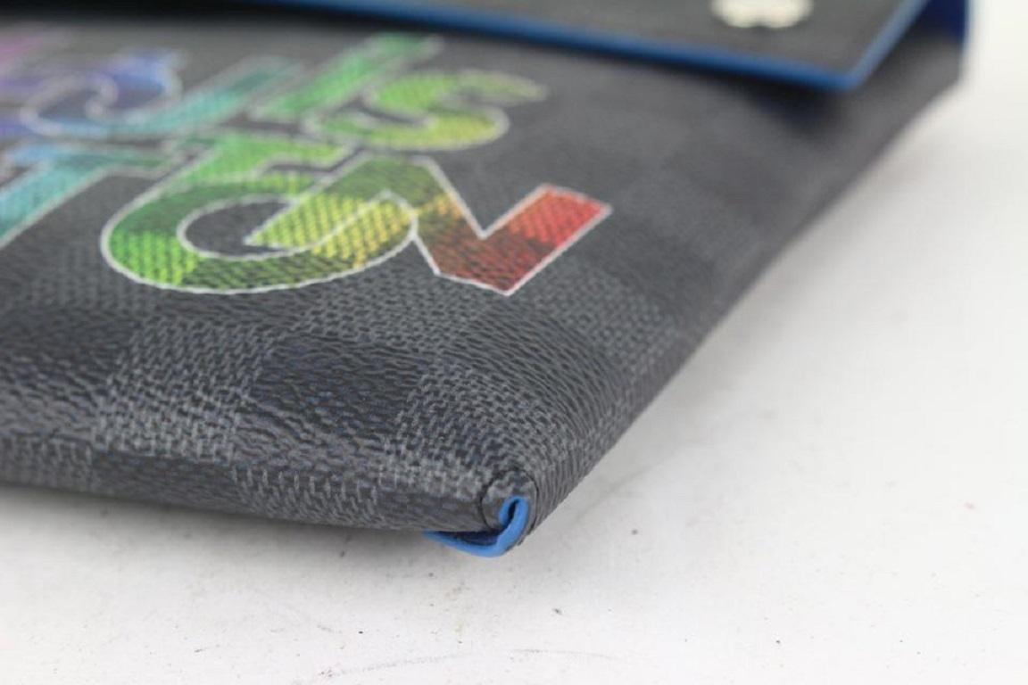 Louis Vuitton Virgil Abloh Damier Graphite Alpha GM Pouch Pochette Voyage 228lv8 3