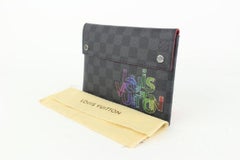 Louis Vuitton Virgil Abloh Damier Graphite Alpha Pochette MM Toiltery Pouch