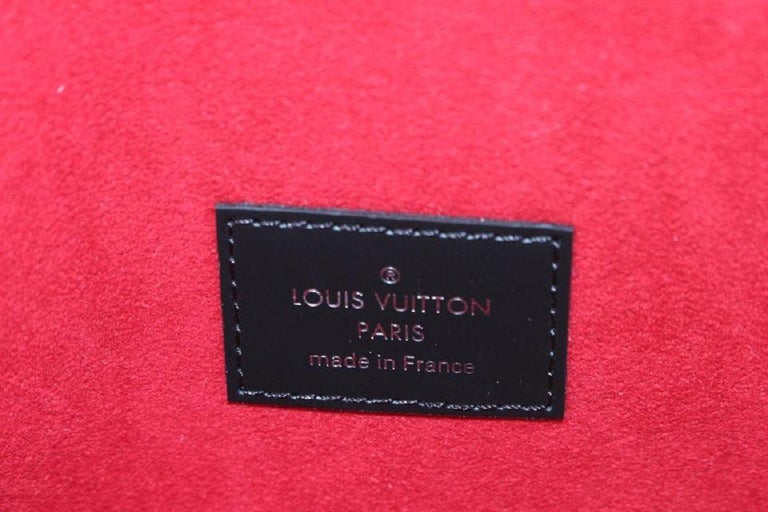 Louis Vuitton Damier Ebene Cosmetic Pouch Demi Ronde Toiletry Pouch 104lv56