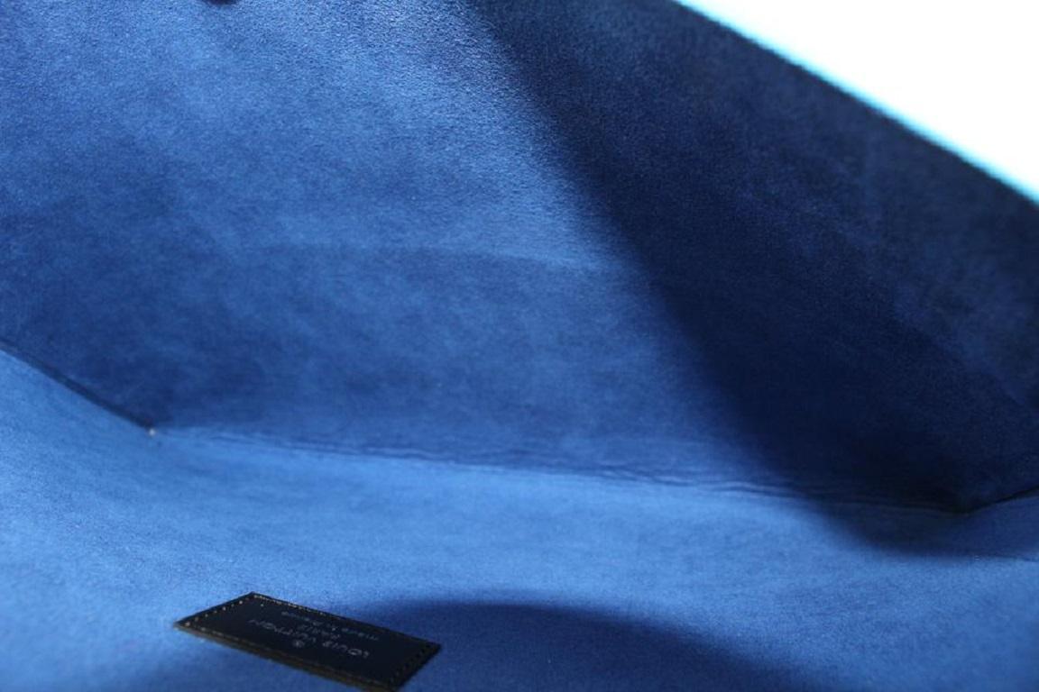 Louis Vuitton Virgil Abloh Damier Graphit Regenbogen Pochette Alpha GM Toilettenschmuck 97 im Zustand „Neu“ im Angebot in Dix hills, NY