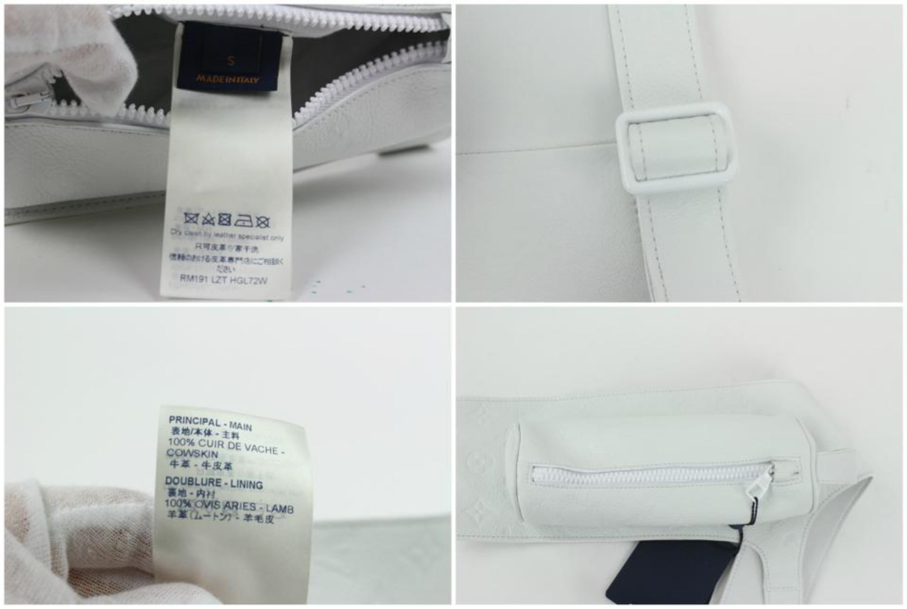 Louis Vuitton Virgil Abloh Empreinte Cut Away Vest 15lz1023 White Backpack For Sale 2