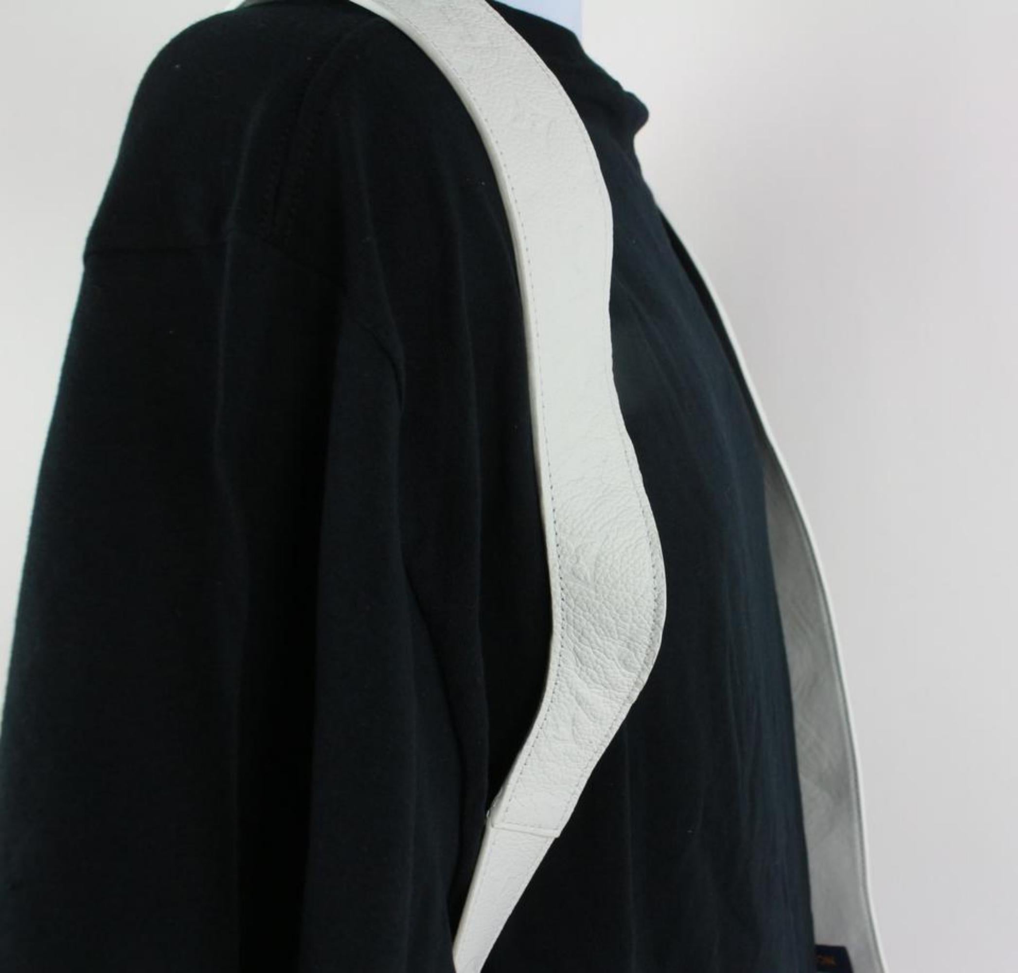 Louis Vuitton Virgil Abloh Empreinte Cut Away Vest 15lz1023 White Backpack For Sale 1