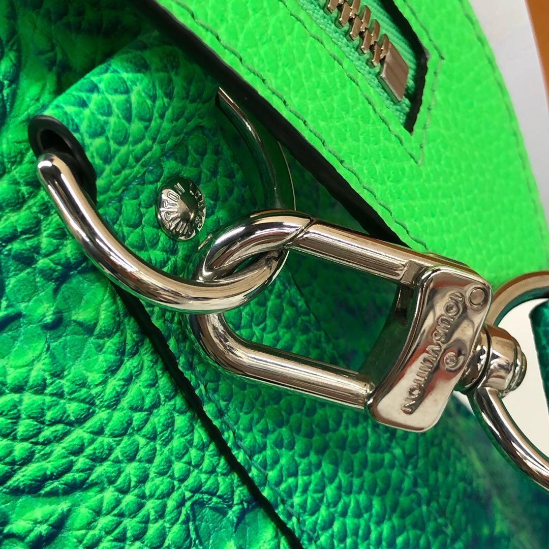 Louis Vuitton Virgil Abloh Green & Blue Monogram Illusion Leather Tote, 2022 For Sale 7