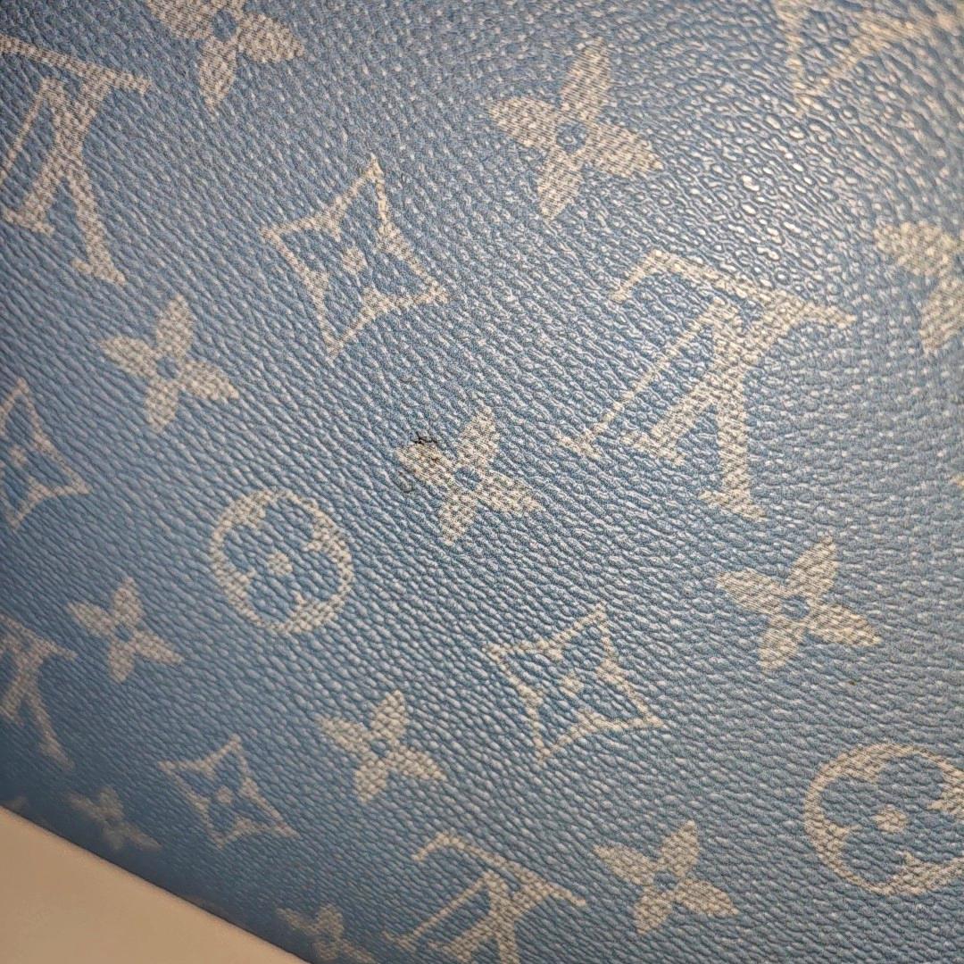 Louis Vuitton Virgil Abloh Keepall Bandouliere 50 Monogrammes Nuages Bleus en vente 9
