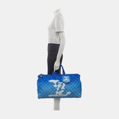 Louis Vuitton Virgil Abloh Keepall Bandouliere 50 Monogram Clouds Blue
