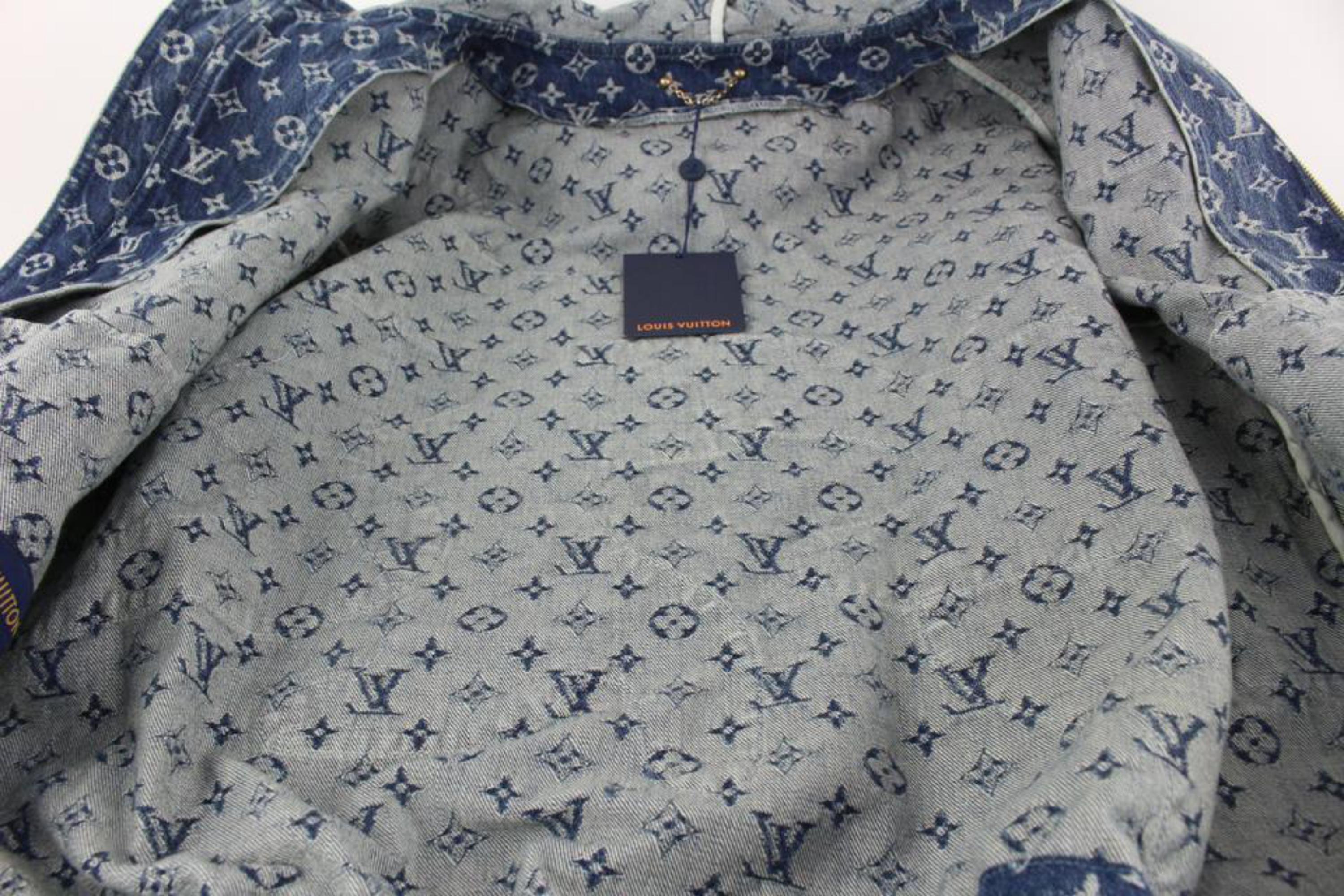 supplier monogram denim hoodie
