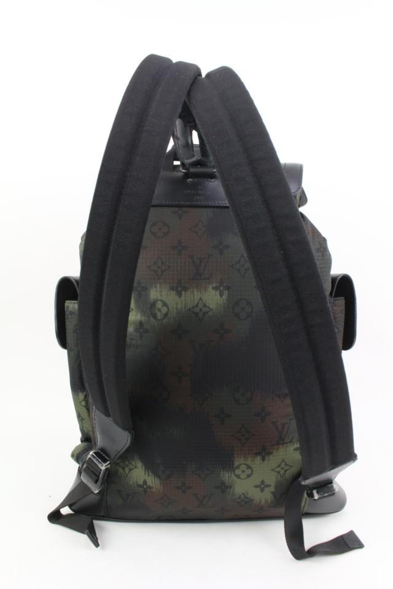 Louis Vuitton Virgil Abloh Monogram Camouflage Christopher PM Backpack Camo  1