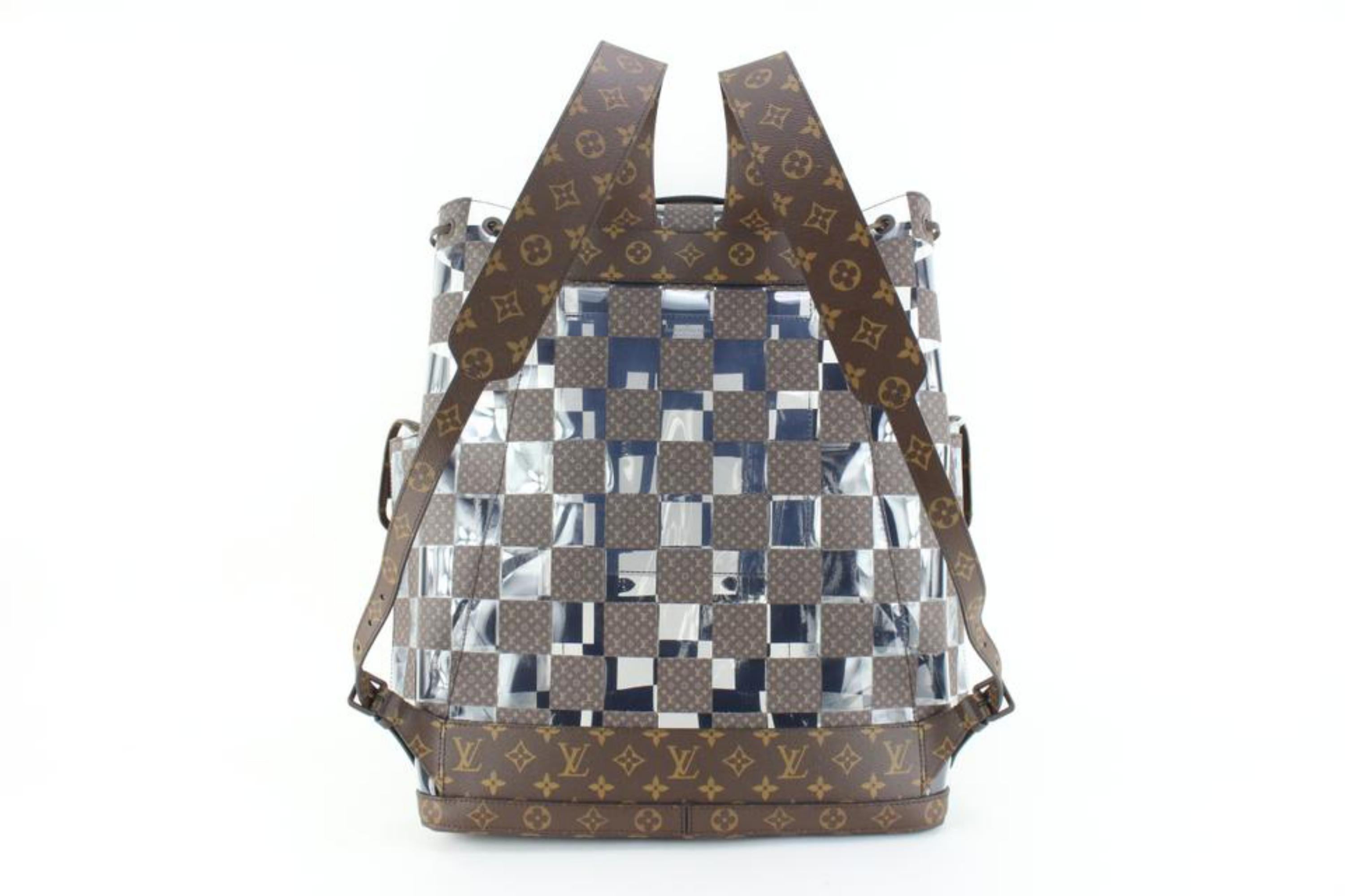 Louis Vuitton Virgil Abloh Monogramm Chess Christopher Rucksack 21lz720s im Angebot 2