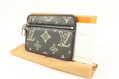 Louis Vuitton Virgil Abloh Monogram Patchwork Zip Pochette with Clip 3lv222s