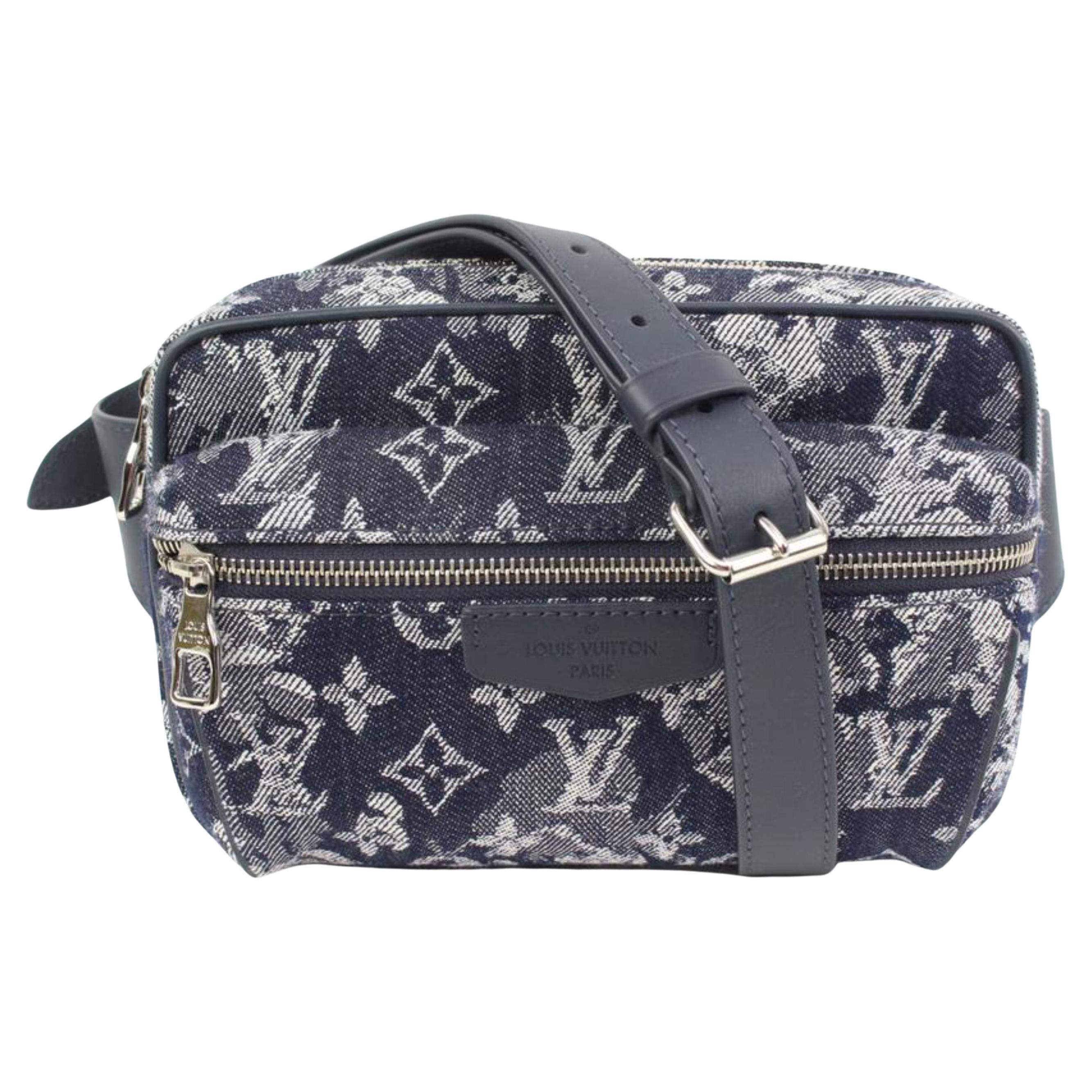 Louis Vuitton Navy Monogram Tapestry Canvas Outdoor Bumbag Silver Hardware,  2022 Available For Immediate Sale At Sotheby's