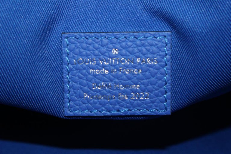 Louis Vuitton Virgil Abloh Blue And Pink Monogram Illusion Leather