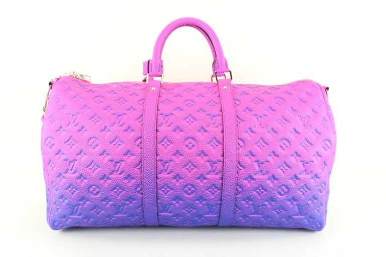 Louis Vuitton Virgil Abloh Blue & Pink Monogram Illusion Leather