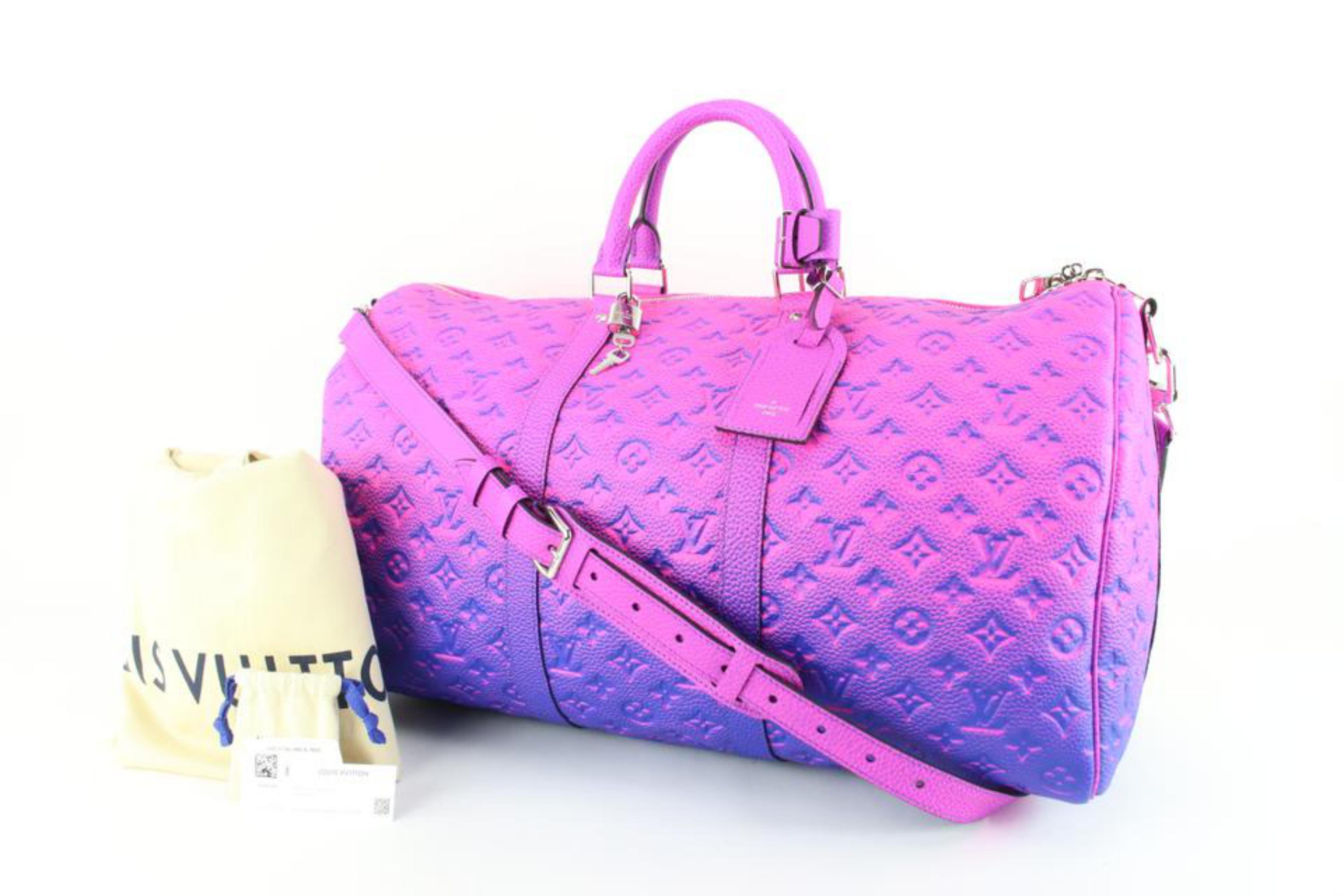 Louis Vuitton Virgil Abloh Monogram Taurillon Illusion Keepall Bandouliere 50 51 6